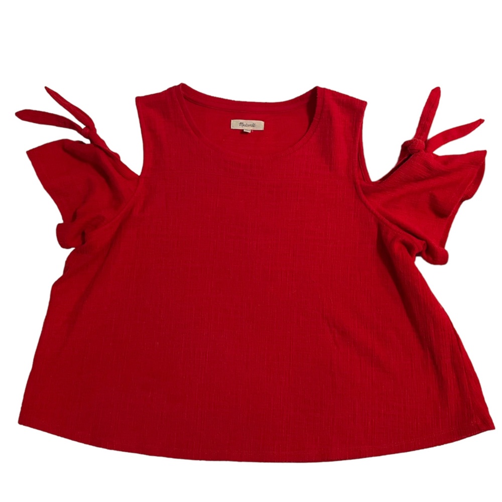 Madewell red top, sz Large